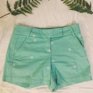 J. Crew Chino Nautical Print Shorts Size 2